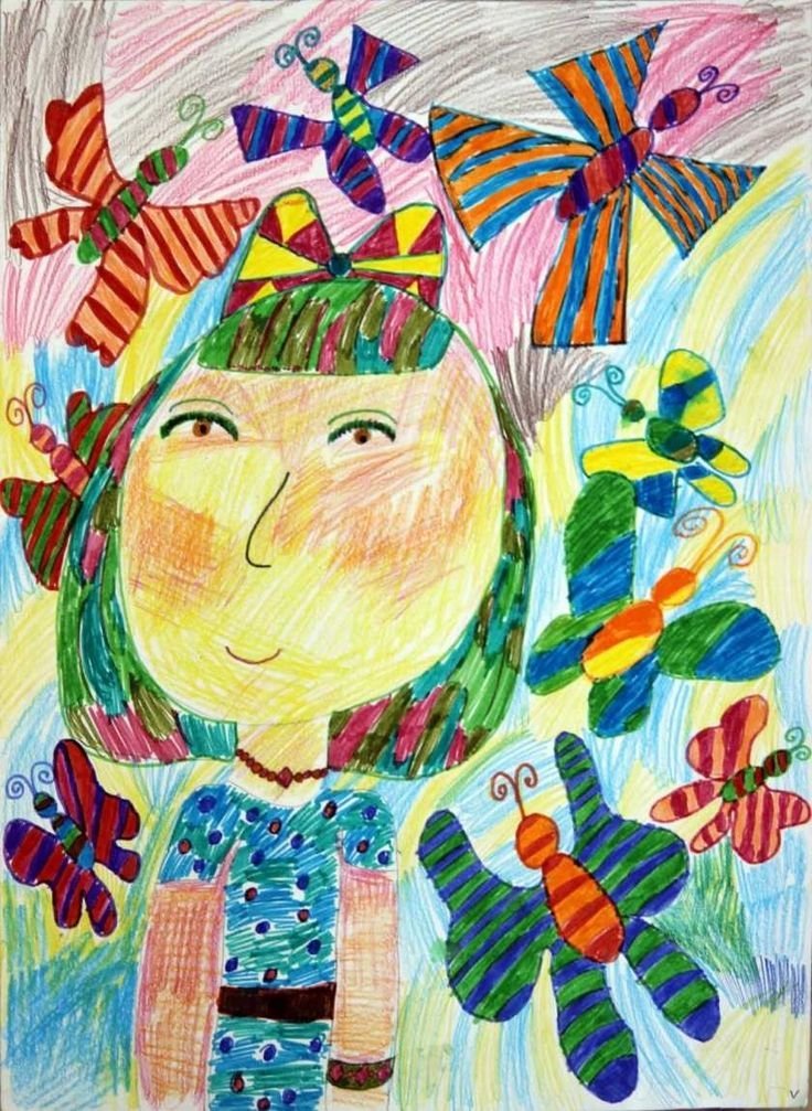 Цветочная Поляна рисование ватными палочками