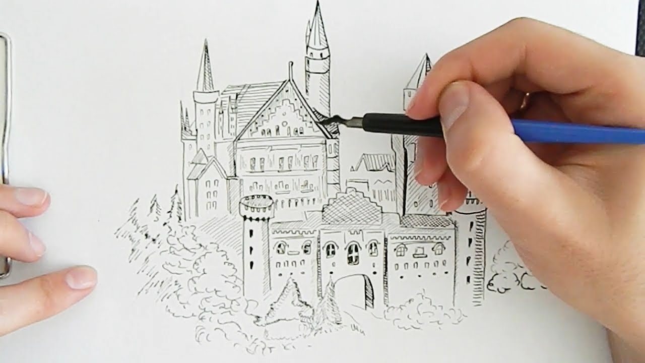 Нарисованные маркером замки