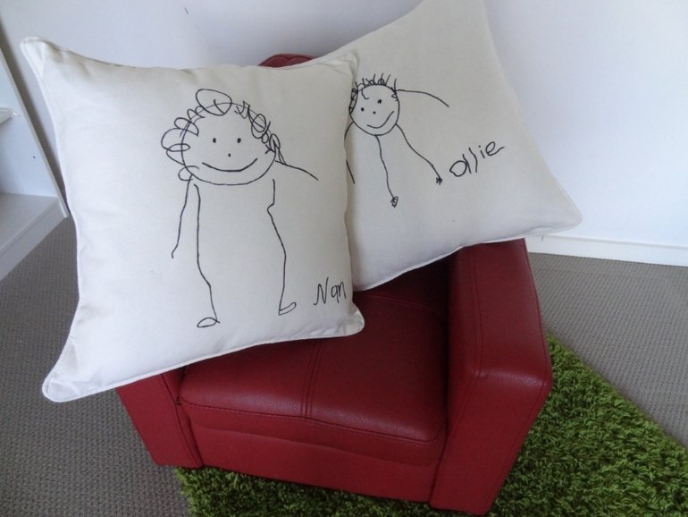 Рисунки на подушках своими руками