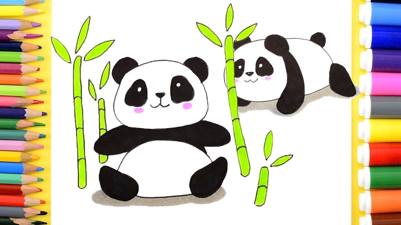 Поэтапное рисование панды