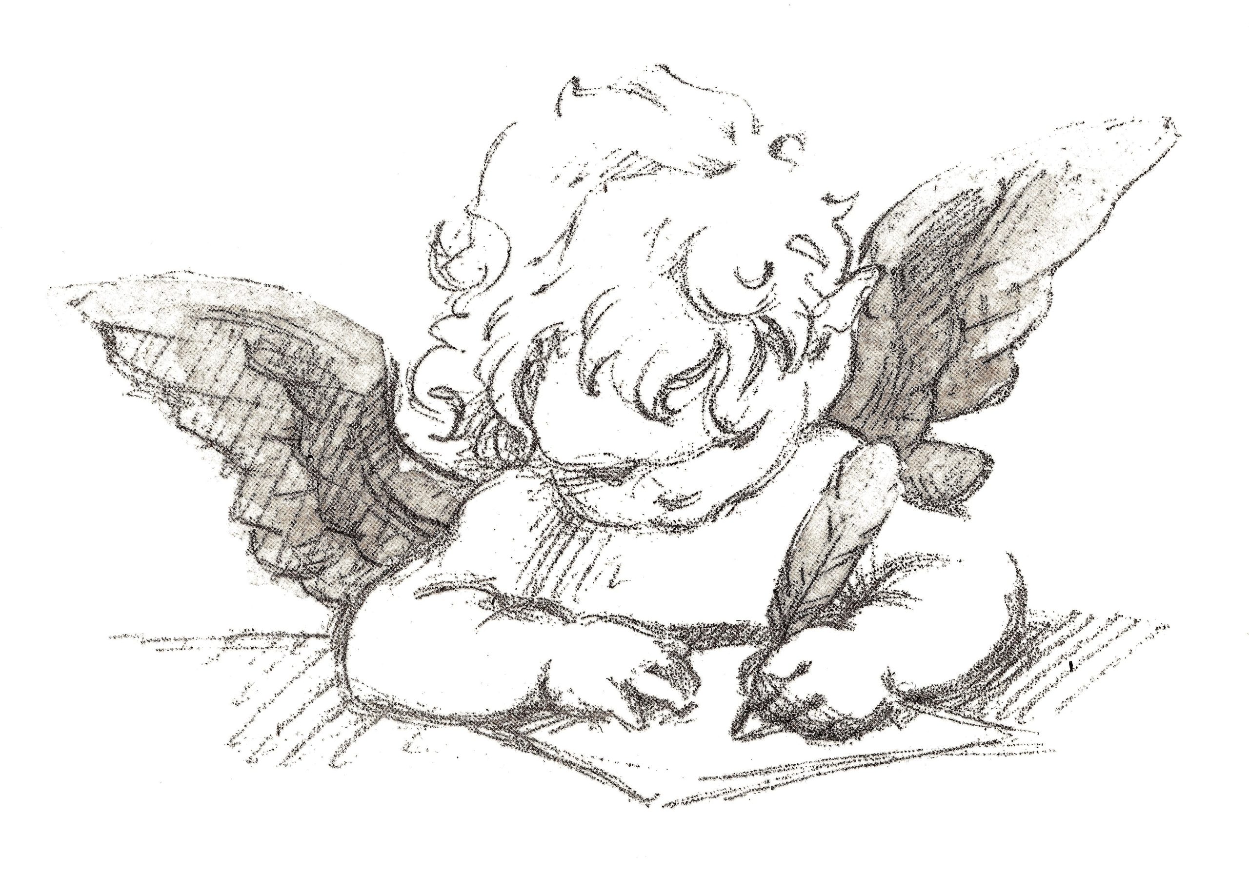 Ангелок карандашом