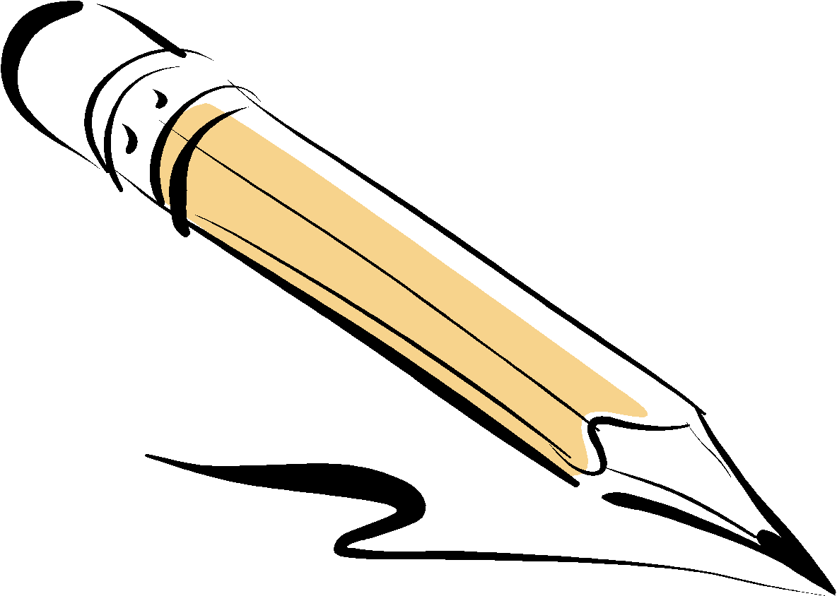 Ручка и карандаш на прозрачном фоне