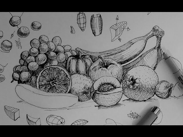 Стилизация фруктов и овощей