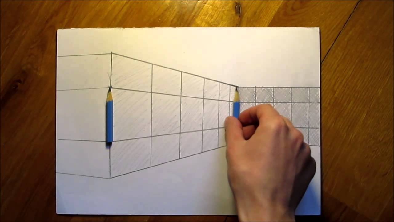Оптические иллюзии на бумаге в клетку