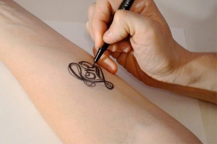 Татуировки маркером