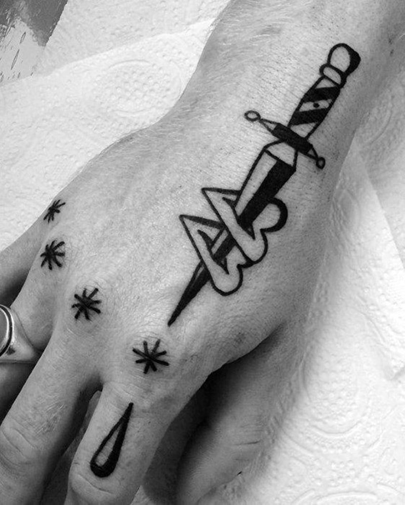 Татуировки ручкой на руке