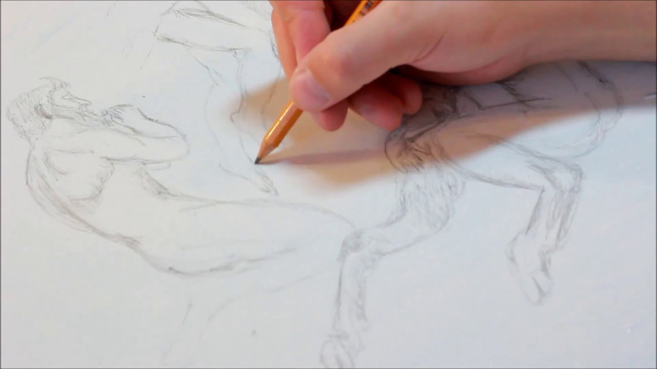 Техника рисования с золотой ручкой