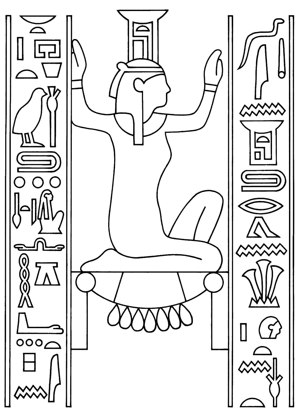 Древнеегипетский миф об Осирисе рисунок