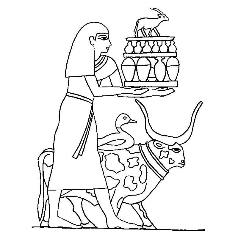 Нефертити царица Египта нарисовать