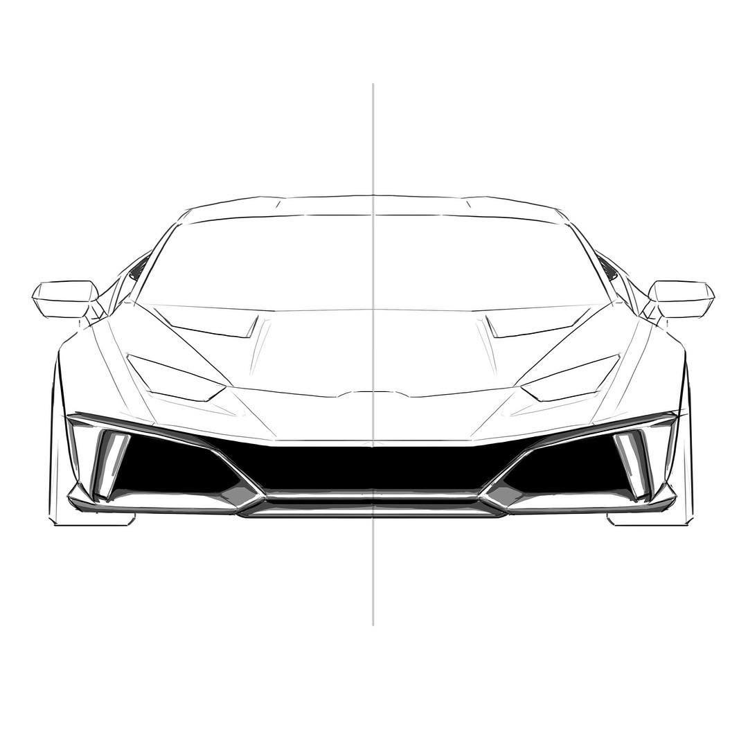 Lamborghini Huracan чертёж