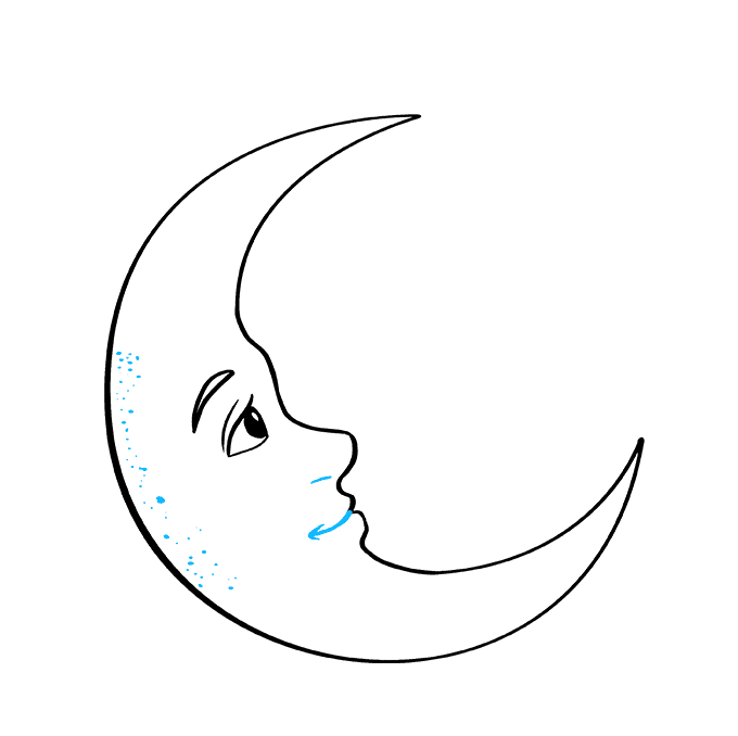 Картинки для срисовки Луна