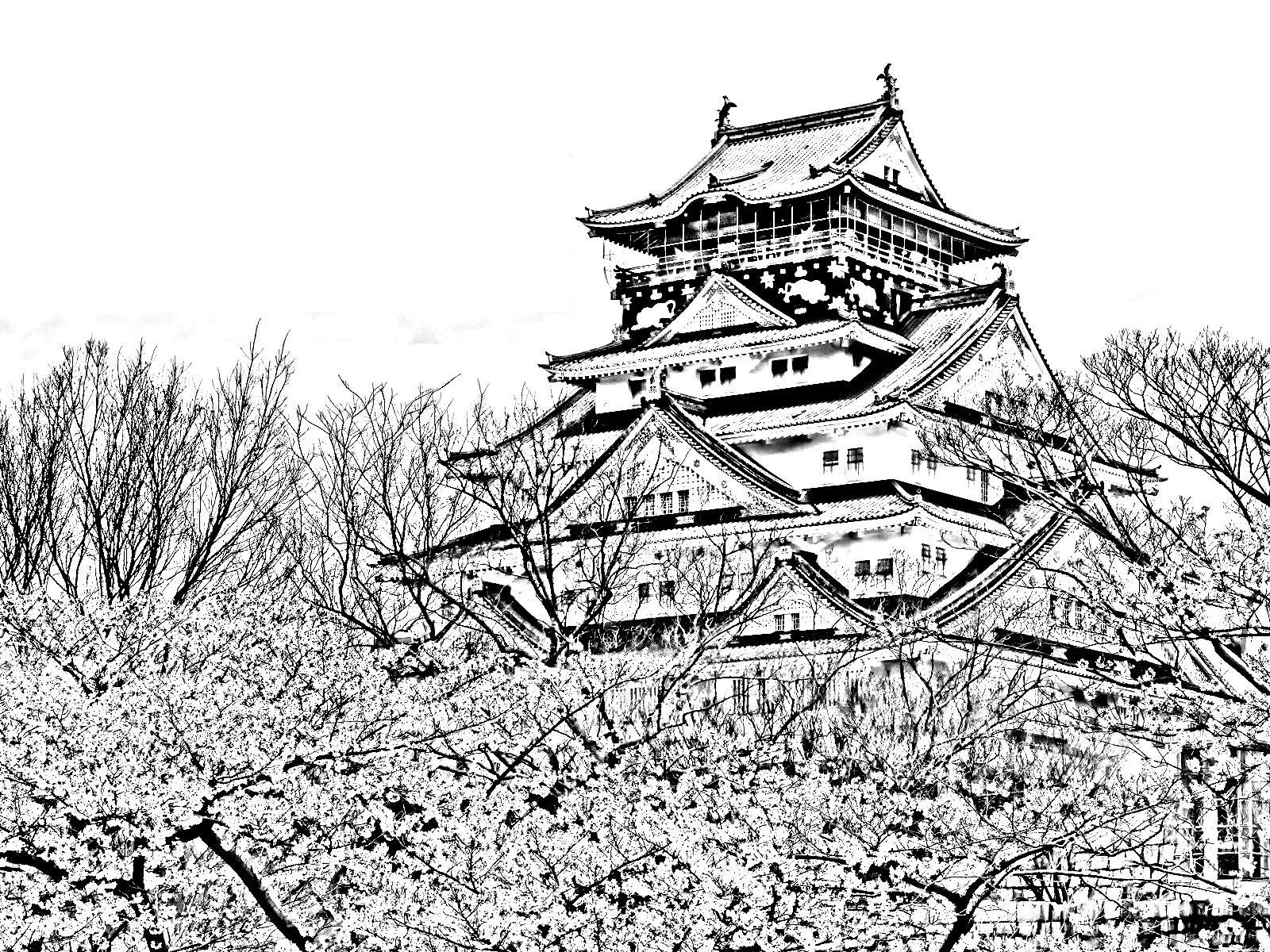 Храм Сэйганто дзи Япония чертежи