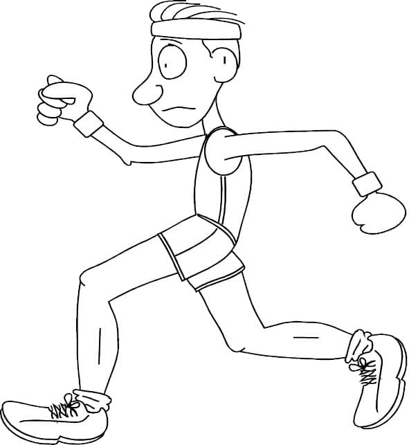 Нарисовать бегущего человека