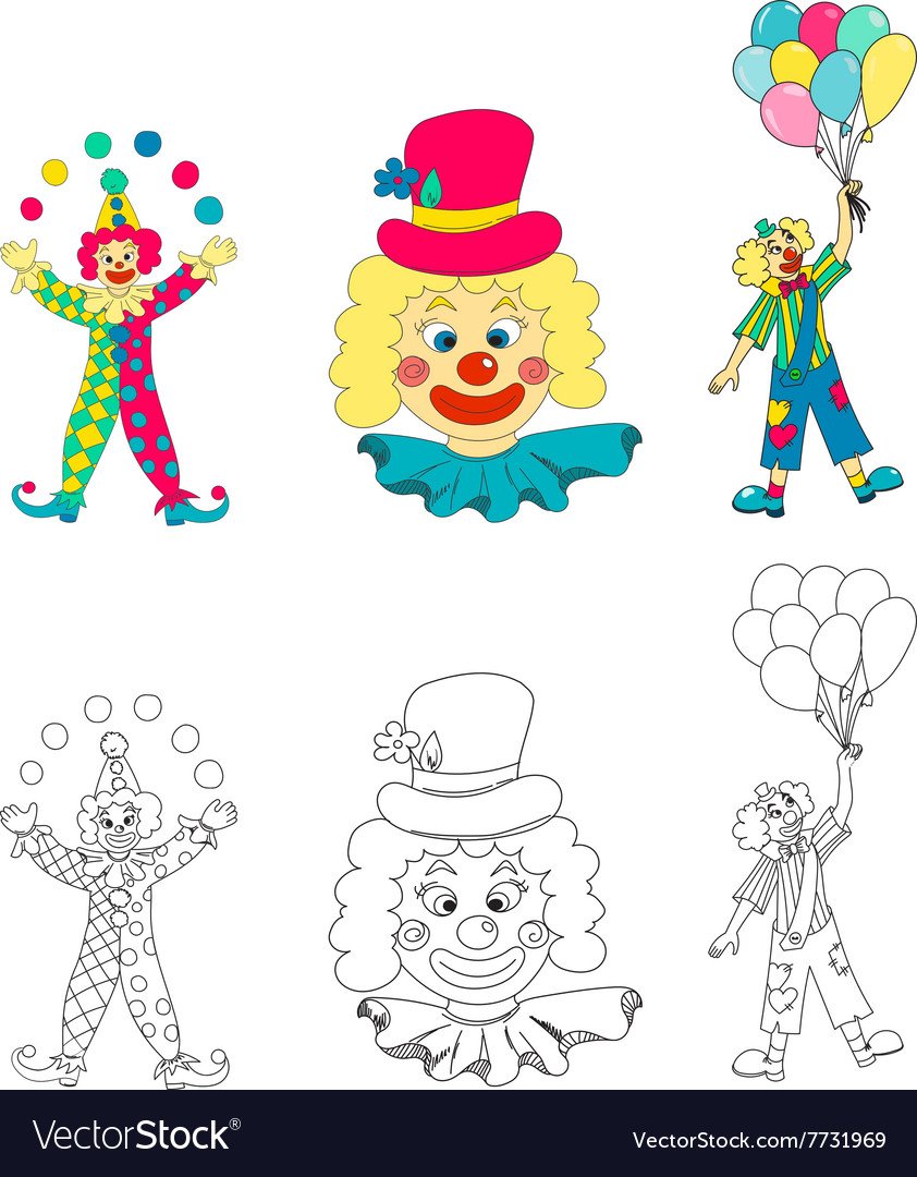 Клоун рисунок для детей
