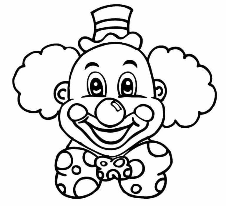 Раскраска клоуны для детей