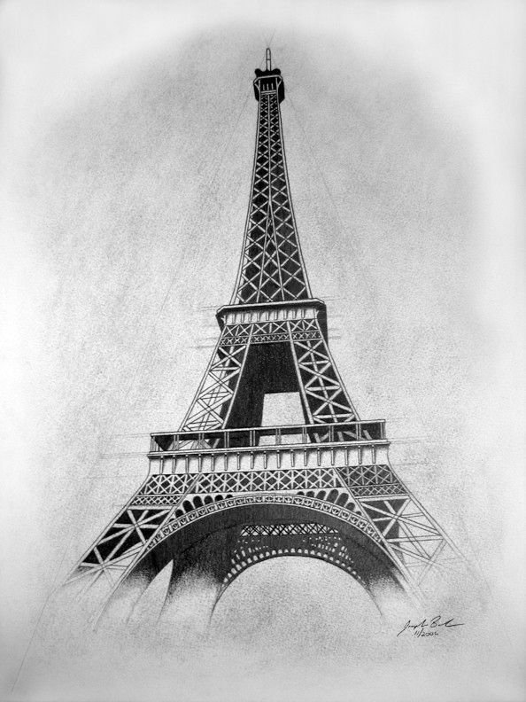 Эльфелевая башня Париж вектор