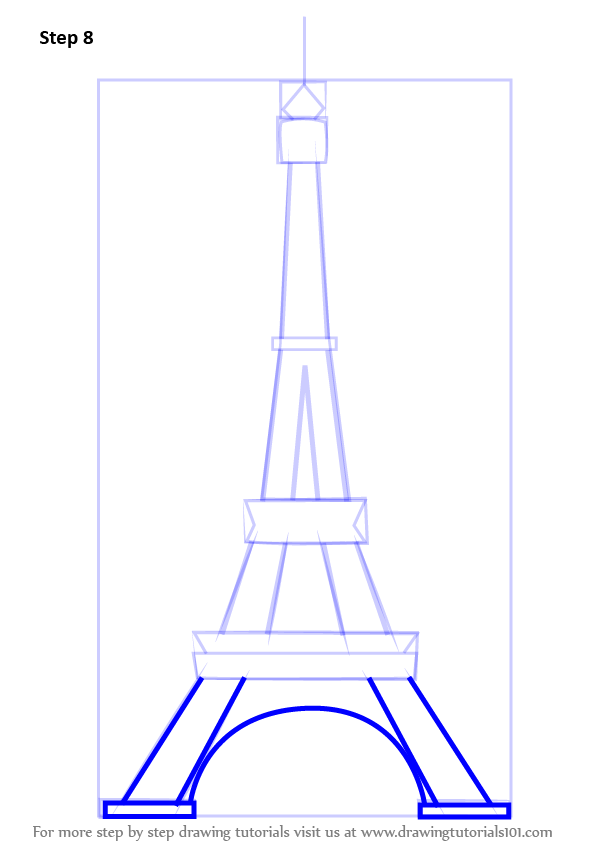Эйфелева башня Париж для срисовки