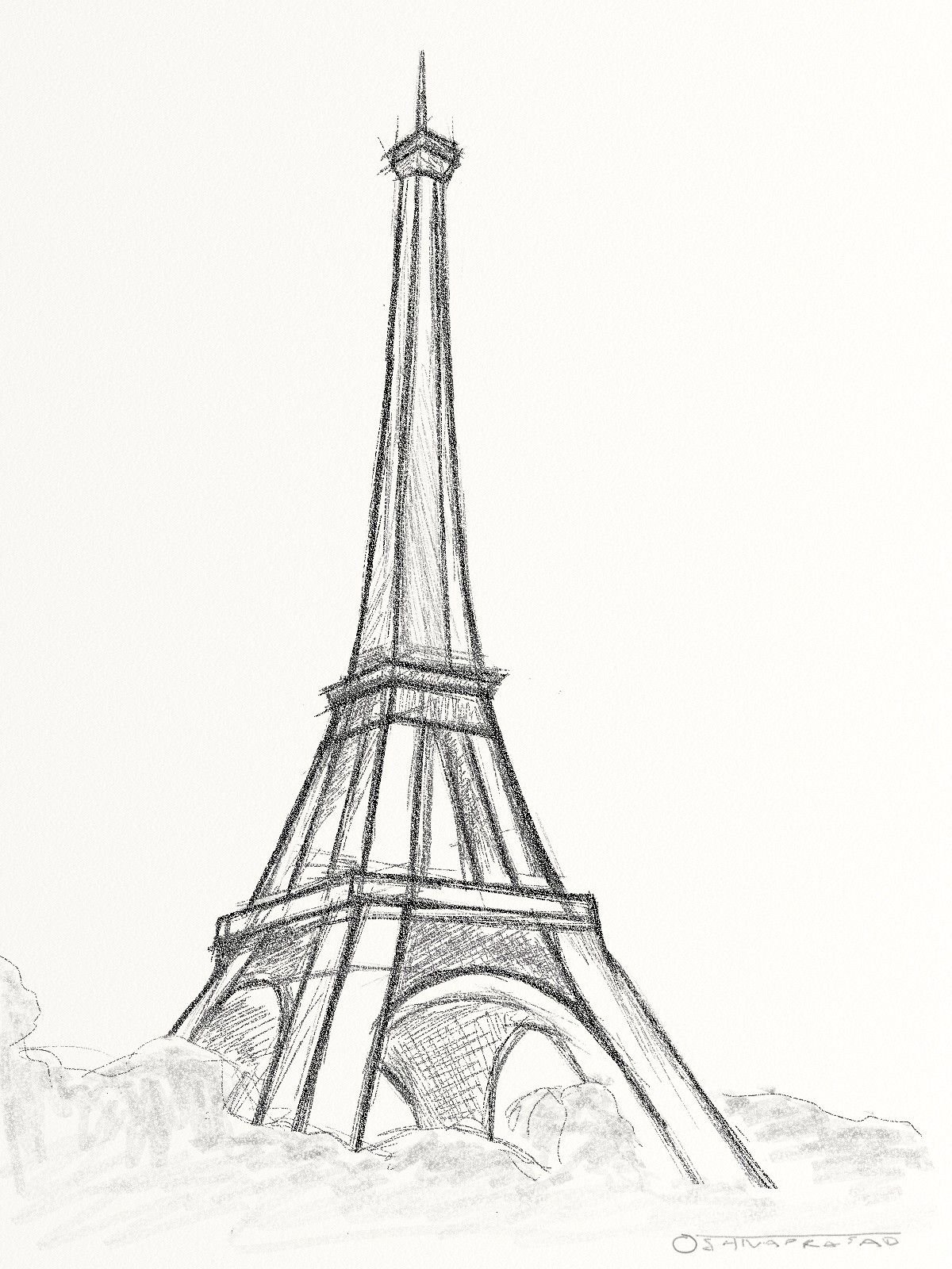 Париж для срисовки