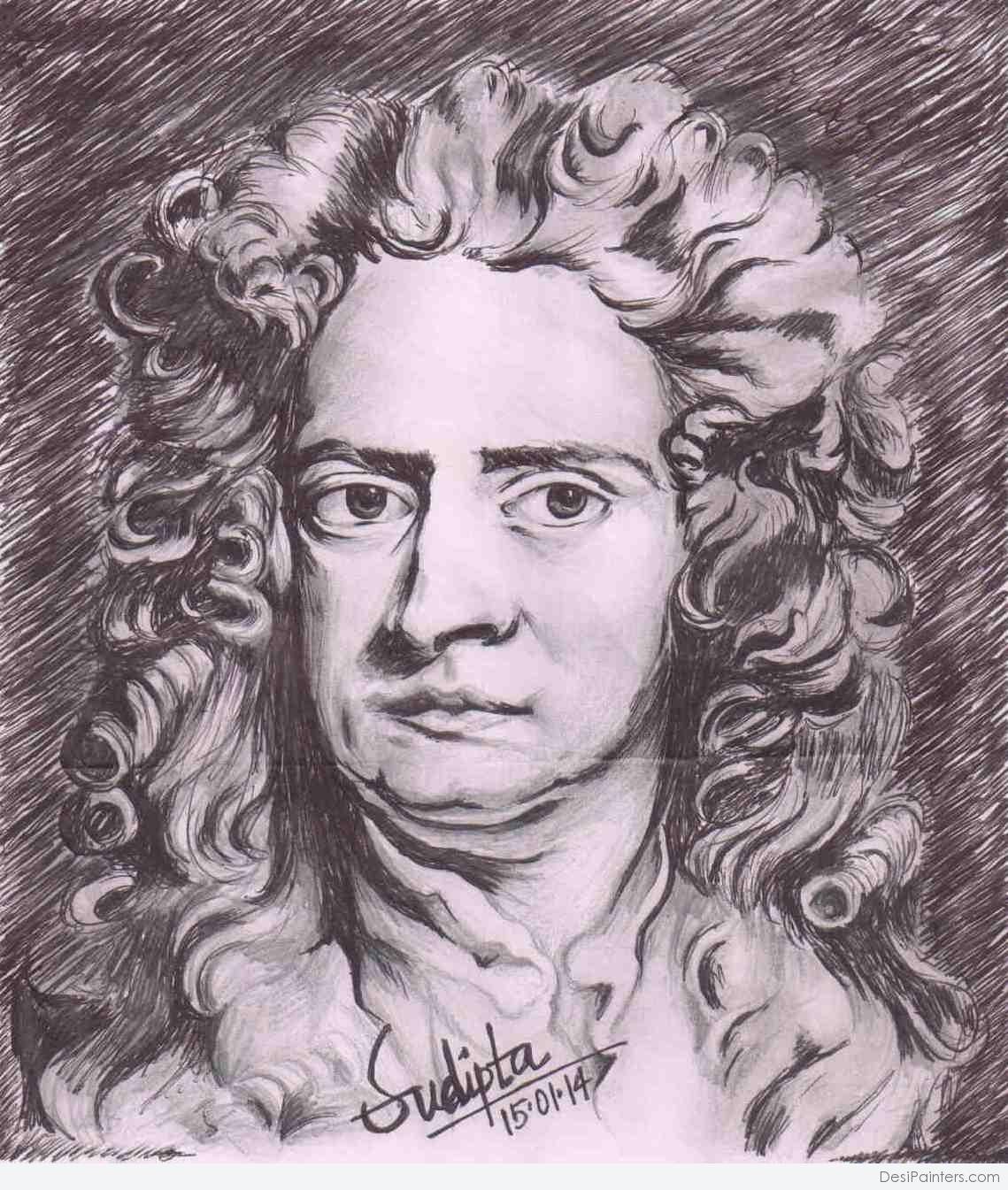 Исаак Ньютон лицо