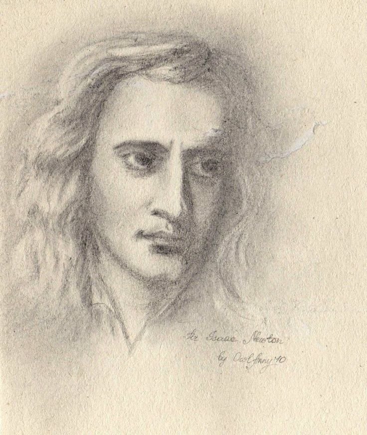 Абстрактный портрет Исаак Ньютон