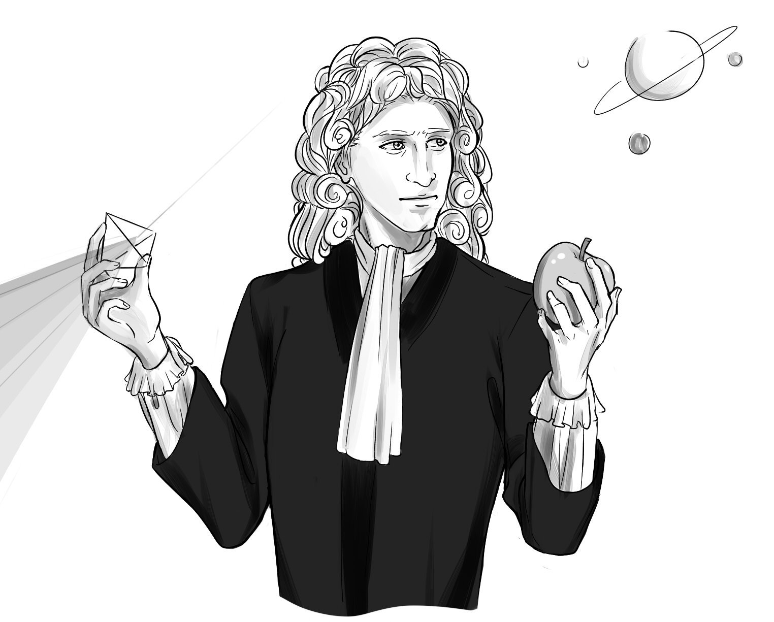 Исаак Ньютон арт