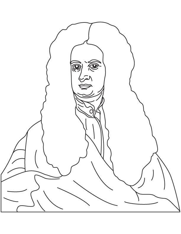 Разукрашки Isaac Newton