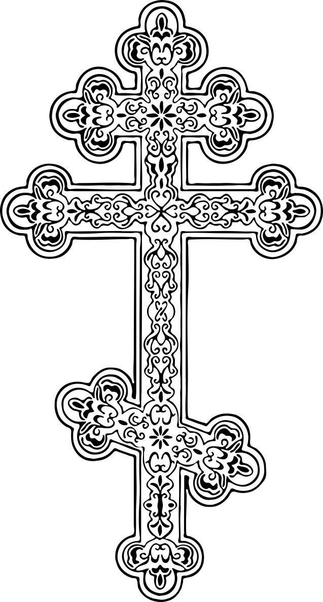 Православный крест рисунок