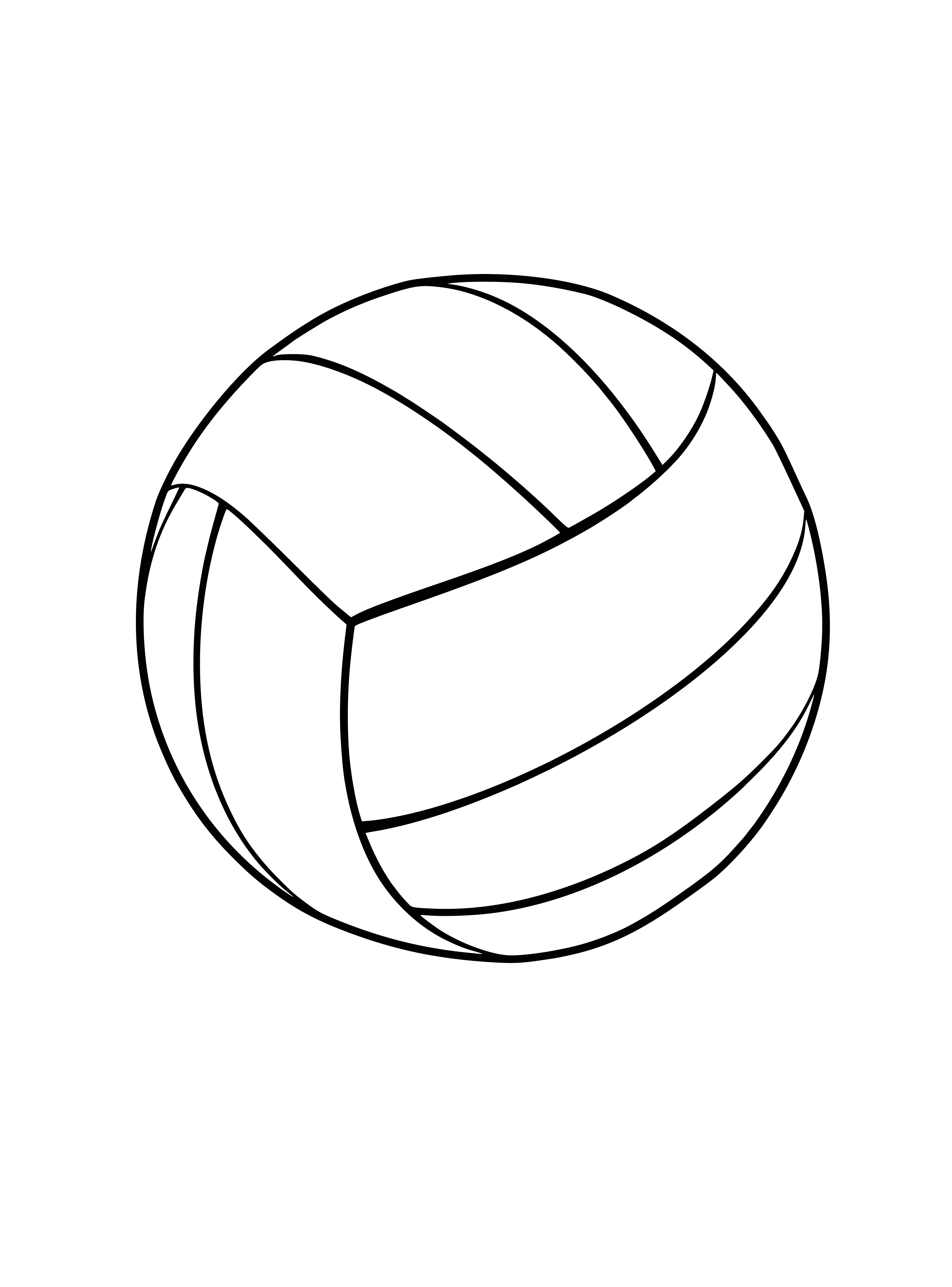 Раскраска волейбол мяч