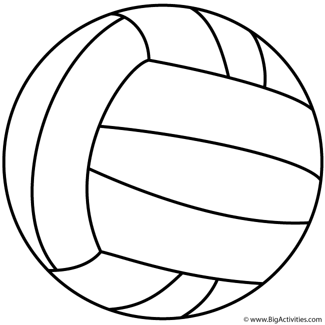 Волейбольный мяч карандашом