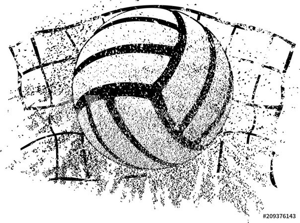 Рисунок волейбольного мяча карандашом для срисовки