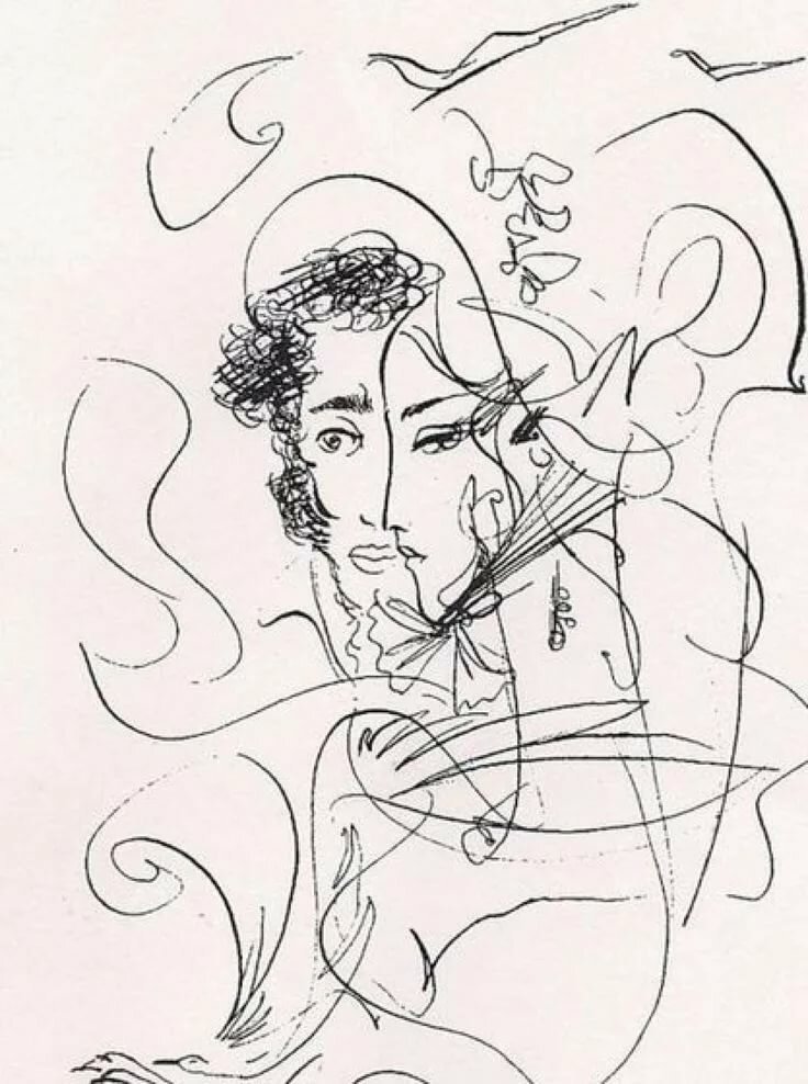 Пушкин зарисовки на полях рукописей