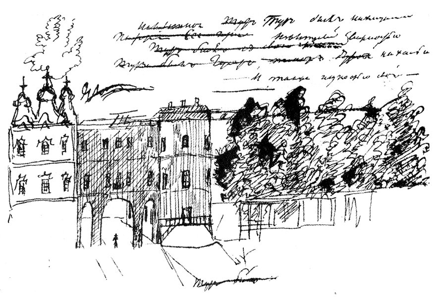 Александр Сергеевич Пушкин зарисовки