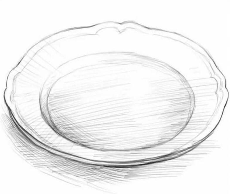 Эскиз тарелки