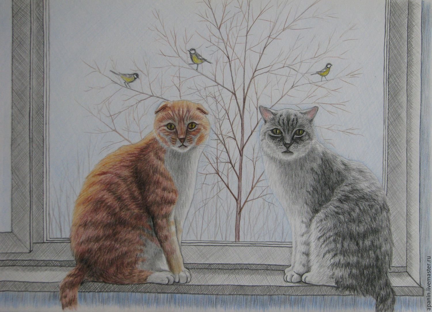 Картина два кота