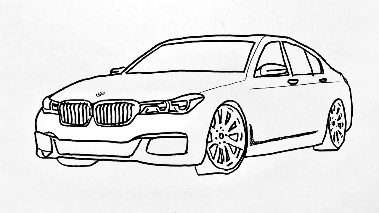 BMW m5 f90 рисунок