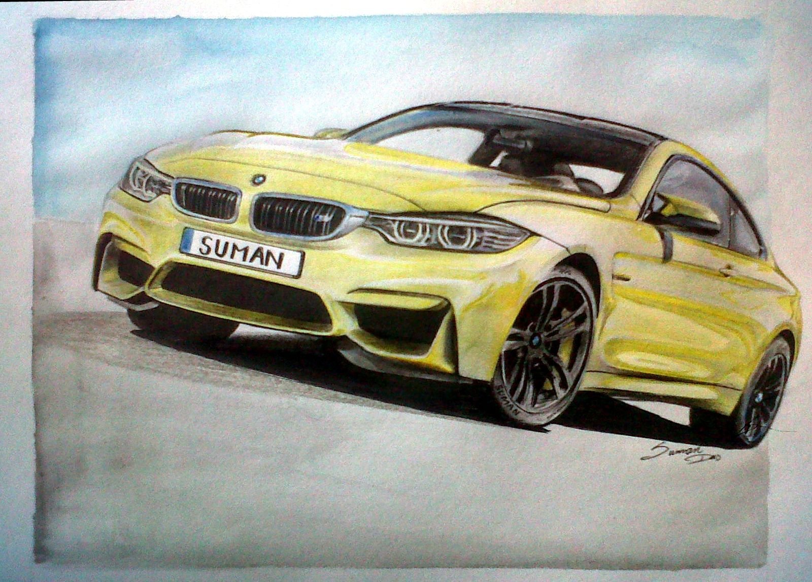 BMW m4 drawing