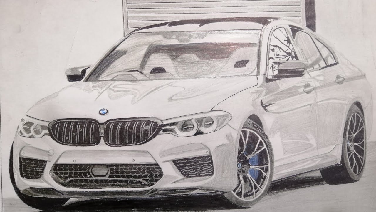 BMW m5 f90 drawing