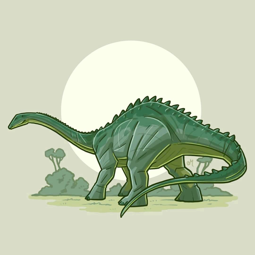 Диплодок динозавр арт