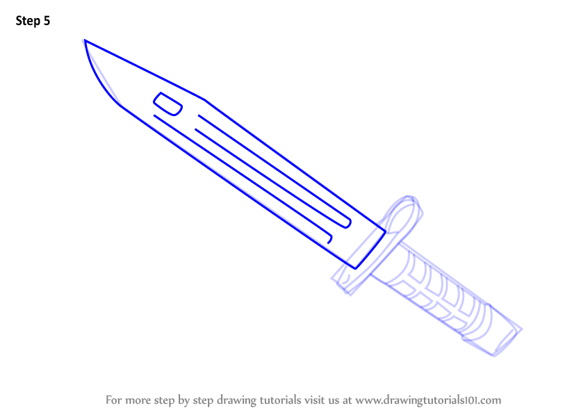 Нож м9 байонет чертеж