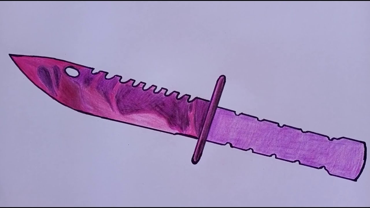Нож рисунок