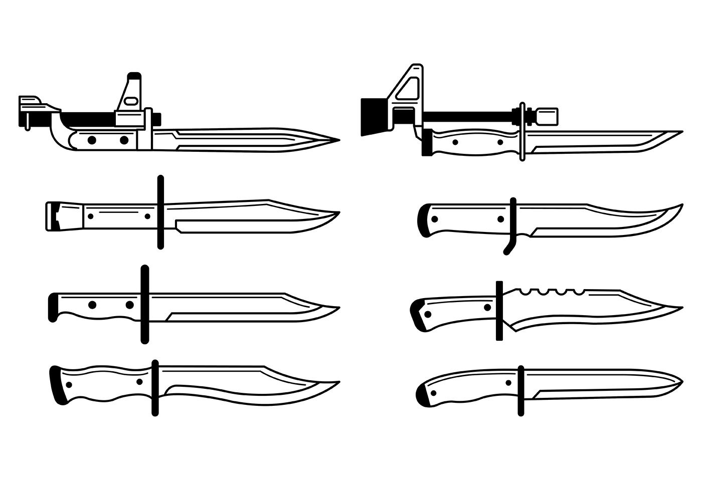 Нож м9 байонет рисунок