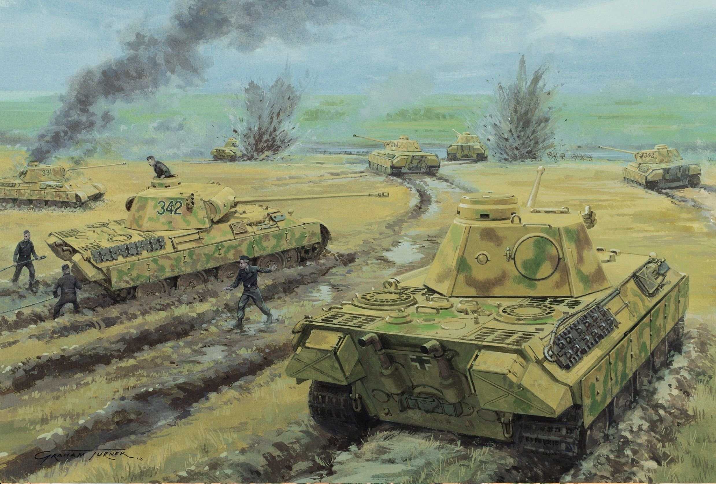 Картина бой танков Курская битва