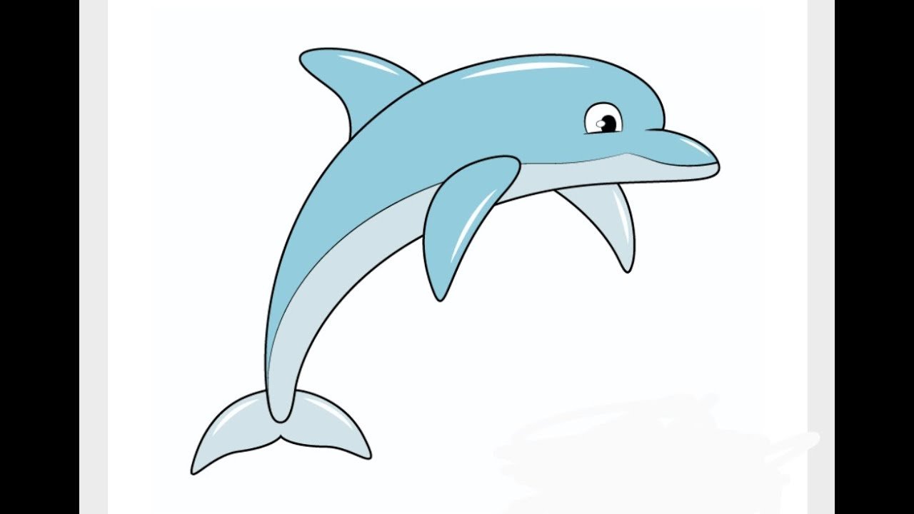 Дельфин рисунок для детей