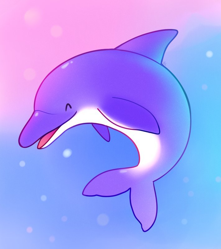 Дельфин мультяшный