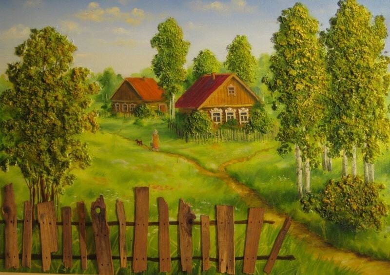 Летний деревенский пейзаж Наталья Шайкина