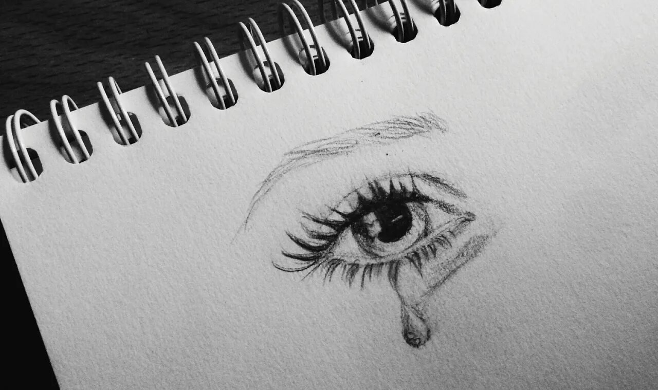 Рисунки карандашом грустные