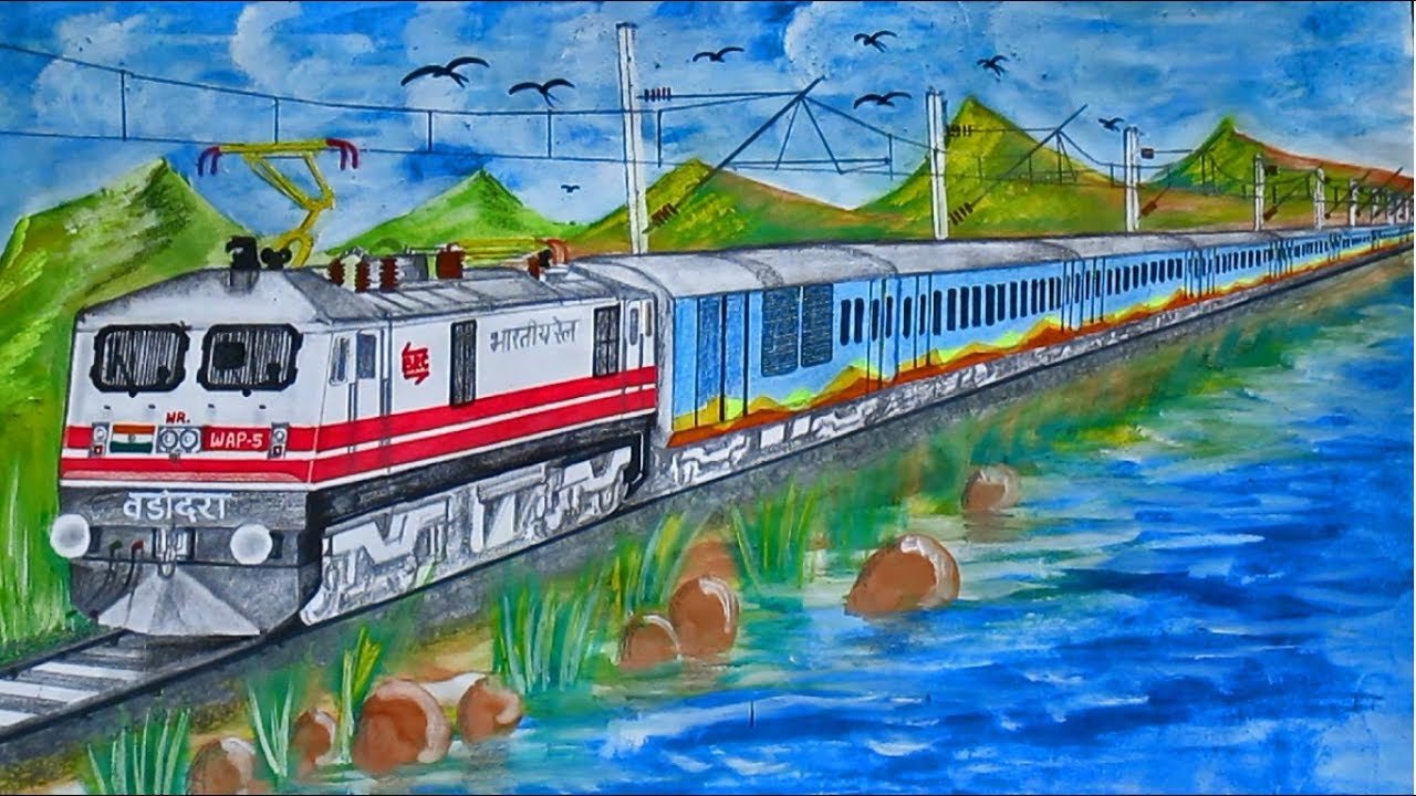 Рисование поезд