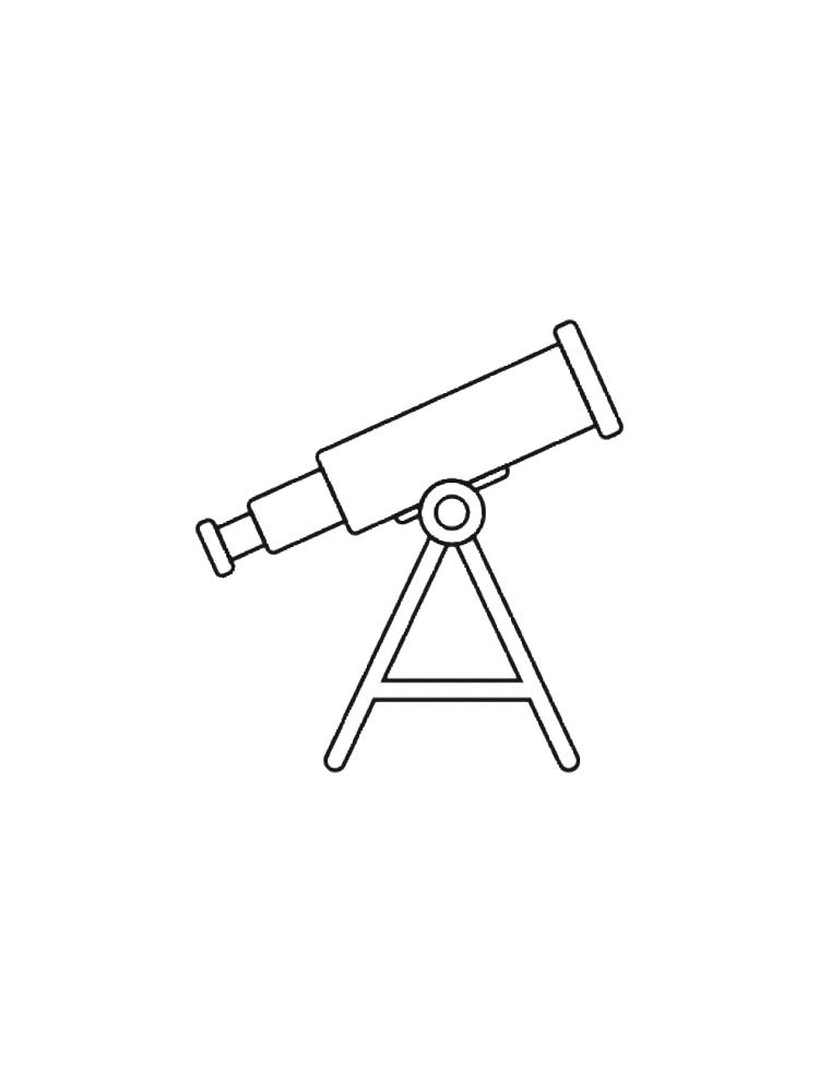 Телескоп раскраска