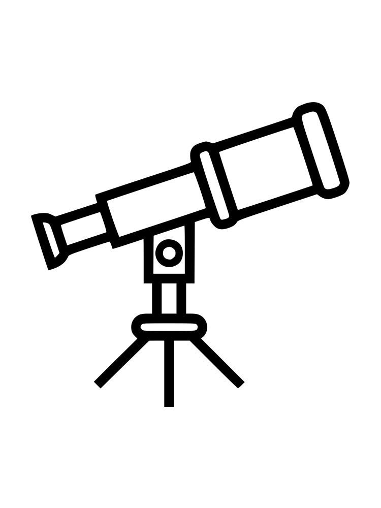 Телескоп трафарет