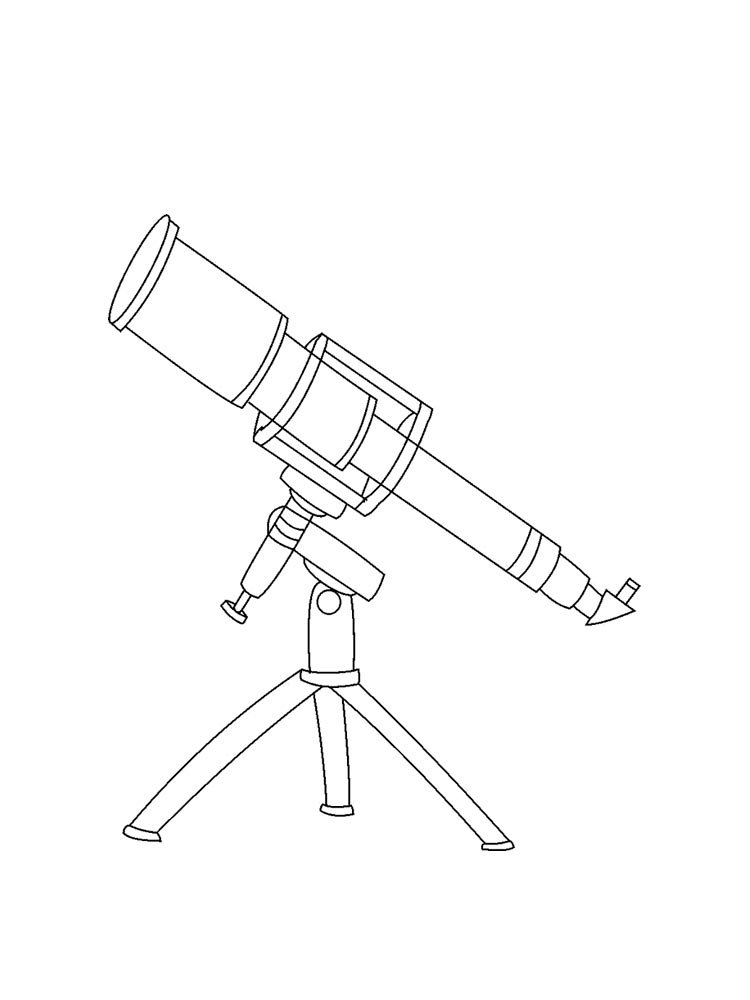 Телескоп на прозрачном фоне
